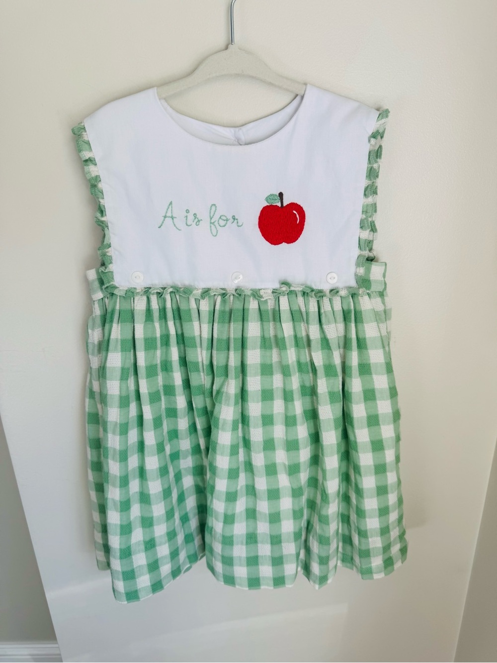 Cecil and Lou A is for Apple Embroidered Dress Size 5